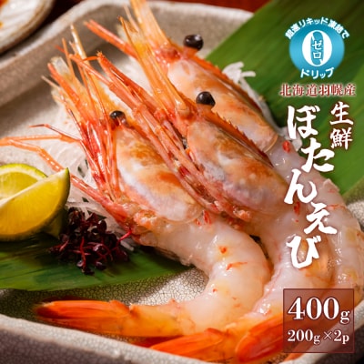 超速リキッド凍結でドリップゼロ!北海道羽幌産生鮮ぼたんえび 400g【03127】