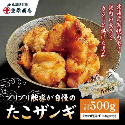 プリプリ触感が自慢 たこザンギ 計500g (タコの唐揚げ 250g×2)【05127】