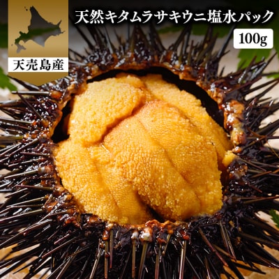 【北海道 天売島産】天然キタムラサキウニ塩水パック100g×1パック【31001】