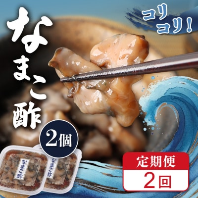 【定期便:全2回】【マリナシーフーズ】なまこ酢×2個 120g【02177】