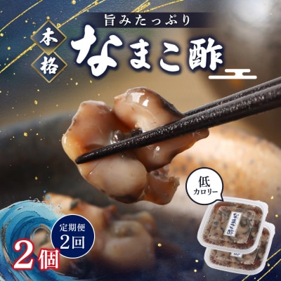【定期便:全2回】【マリナシーフーズ】なまこ酢×2個 120g【02177】