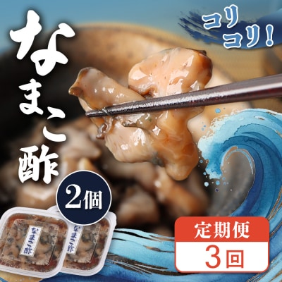 【定期便:全3回】【マリナシーフーズ】なまこ酢×2個 120g【02178】