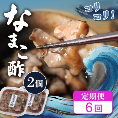 【定期便:全6回】【マリナシーフーズ】なまこ酢×2個 120g【02179】