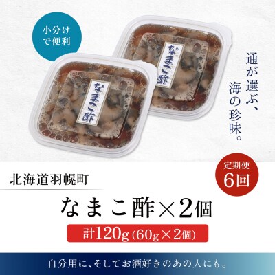 【定期便:全6回】【マリナシーフーズ】なまこ酢×2個 120g【02179】