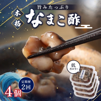 【定期便:全2回】【マリナシーフーズ】なまこ酢×4個 計240g【02180】
