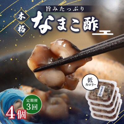 【定期便:全3回】【マリナシーフーズ】なまこ酢×4個 計240g【02181】