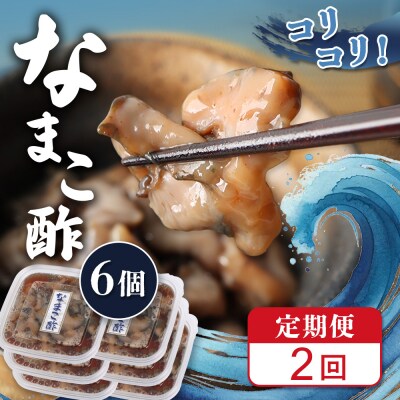 【定期便:全2回】【マリナシーフーズ】なまこ酢×6個 計360g【02183】