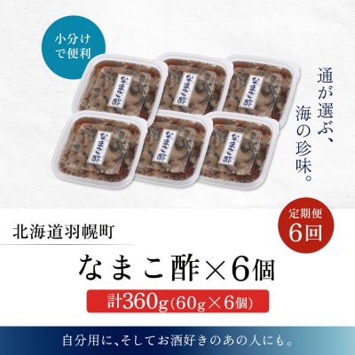 【定期便:全6回】【マリナシーフーズ】なまこ酢×6個 計360g【02185】