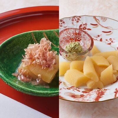 かつお一番だしでいただく京風数の子 スモーク風数の子特製バジルマヨネーズ添え  F21H-464
