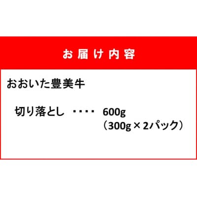 おおいた豊美牛切り落とし 600g (300g×2P)_2264R