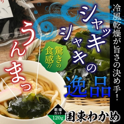冷風乾燥が旨さの決め手!国東わかめ「乾燥カットわかめ」120g_0080N
