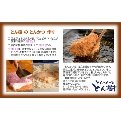 大分市府内町で国東産豚を食す「とんかつ とん樹」お食事券Cコース1名様分_2331R