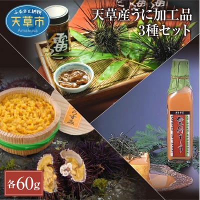 天草産うに加工品3種セット_S002-012A