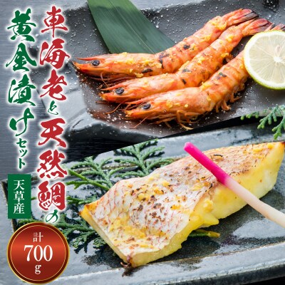 【天草産】車海老と天然鯛の黄金漬けセット_S011-020A