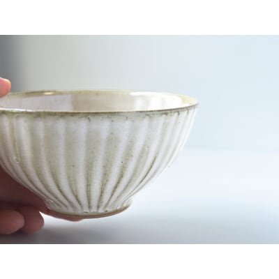 【丸尾焼】鎬飯碗2個セット_S055-014A