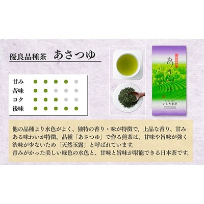 優良品種茶「あさつゆ」100g×5袋【森町SF】