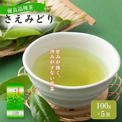 優良品種茶「さえみどり」100g×5袋【森町SF】