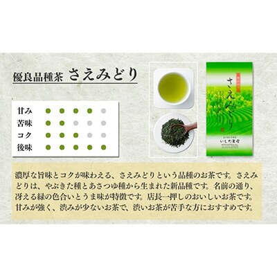 優良品種茶「さえみどり」100g×5袋【森町SF】