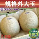 【毎月定期便】クラウンメロン(規格外大玉) 2玉 全3回【森町SF】