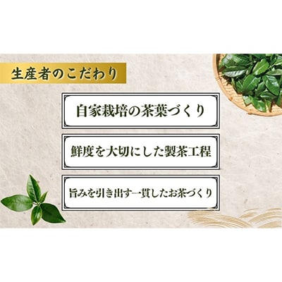 茶匠 本夛利吉 作　自園厳選の高級煎茶 【夢茶　利幸】【森町SF】