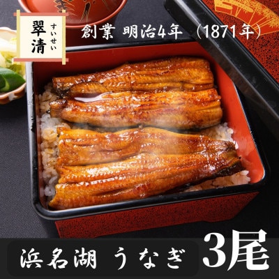 【創業1871年】浜名湖うなぎ 蒲焼3尾(375g前後)ミネラル成分豊富な水で育てた鰻【森町SF】