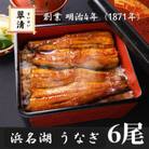 【創業1871年】浜名湖うなぎ 蒲焼6尾(750g前後)ミネラル成分豊富な水で育てた鰻【森町SF】