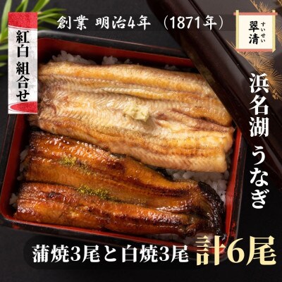 【創業1871年】浜名湖うなぎ 紅白6尾(計750g前後)ミネラル成分豊富な水で育てた鰻【森町SF】