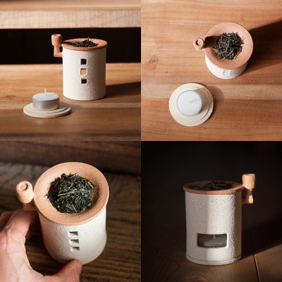 トロッピカル窯の癒しの茶香炉(煙突付き)
