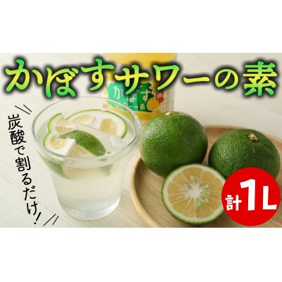 炭酸で割るだけ! おいしさが弾けるかぼすサワーの素(計1L)