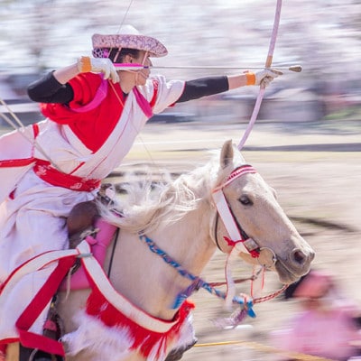 【4/13(土)・十和田市中央公園】「第21回桜流鏑馬」観覧チケット1枚1名様