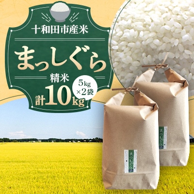 【令和7年産】十和田市産米「まっしぐら」精米 10kg(5kg2袋)