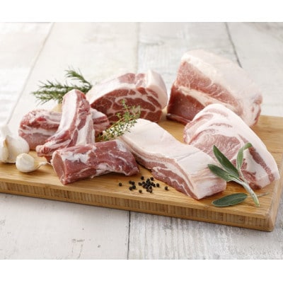 青森アップルポーク　しゃぶしゃぶスライスセット(6人前・豚肉1200g)