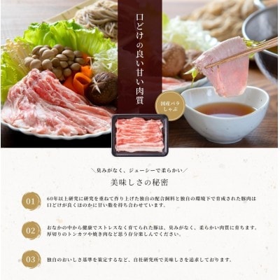 燦然　豚バラしゃぶしゃぶ　1800g(180g×10パック)