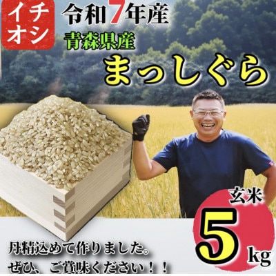 【令和7年産】青森県産 まっしぐら 玄米 5kg