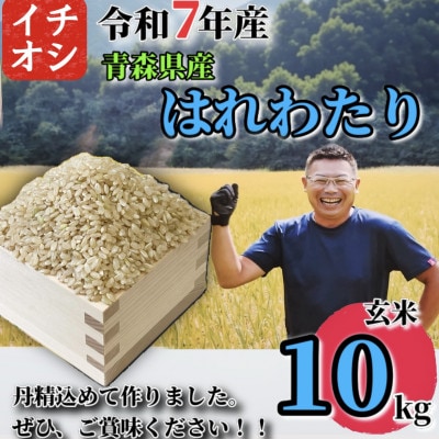 【令和7年産】青森県産 はれわたり 玄米 10kg