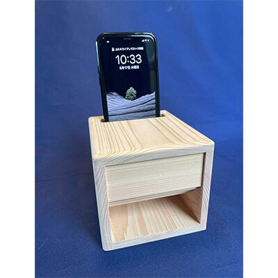 吉野ヒノキ製スピーカー スマホ用