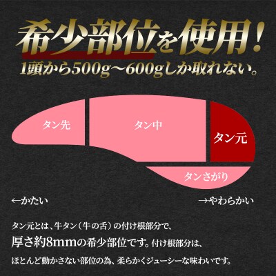 【河村商店】厚切り牛たん タン元 320g×2袋(コロッケ3個付き!)[No.5704-0517]