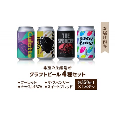 【利久】希望の丘醸造所 クラフトビール4種セット[No.5704-0873]