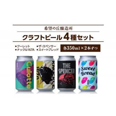 希望の丘醸造所 クラフトビール4種8本セット[No.5704-0874]