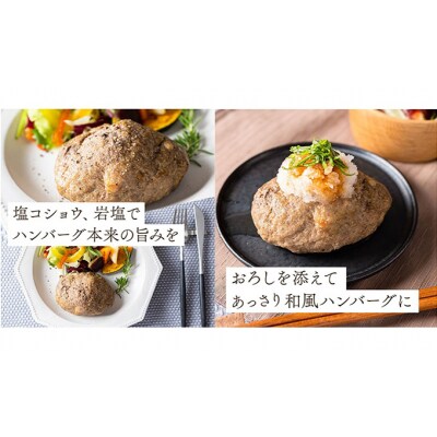 仙台牛×グレインフェッドビーフ 手ごねハンバーグ 600g[No.5704-0594]