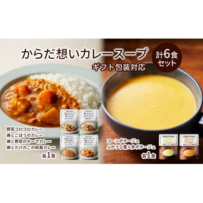 【ギフト包装対応返礼品】からだ想いカレースープ6食セット[No.5704-0957]