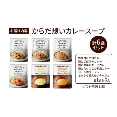 【ギフト包装対応返礼品】からだ想いカレースープ6食セット[No.5704-0957]
