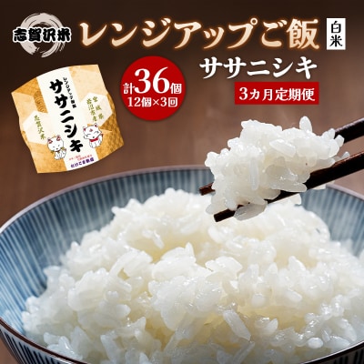 【令和7年産新米】【3ヵ月定期便】ササニシキレンジアップごはん12個[No.5704-0926]