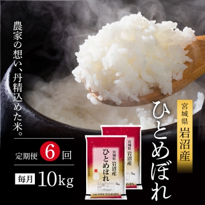 【先行予約/6ヶ月連続定期便】令和7年産新米 ひとめぼれ 10kg×6回[No.5704-1214]