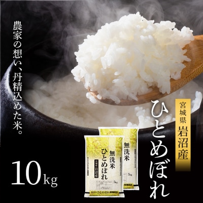 令和7年産新米 ひとめぼれ 10kg 無洗米 米 コメ 宮城県 岩沼市[No.5704-1219]