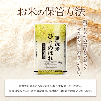 【先行予約2ヶ月定期便】令和7年産新米 ひとめぼれ 10kg×2 無洗米[No.5704-1220]