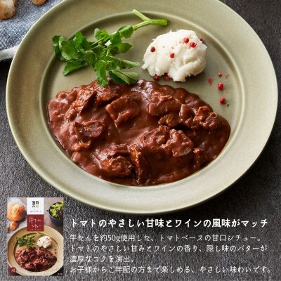 レトルト 牛たんカレー&シチュー 2種 10個[No.5704-1753]