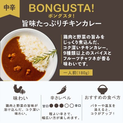 レトルト カレー 3種3個 「ボングスタ!」