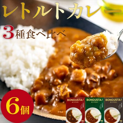 レトルト カレー 3種6個 「ボングスタ!」
