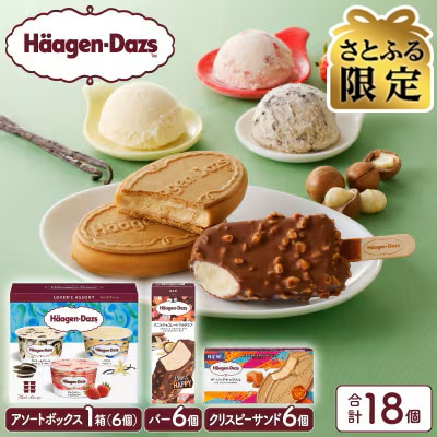【さとふる限定品】ハーゲンダッツアイスクリーム　3種の贅沢ギフト_100307T
